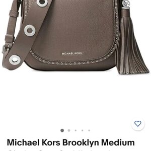 Michael Kors Brooklyn Medium Crossbody Bag in Cinder Brown
